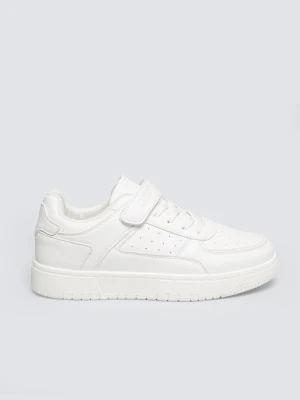 Sneakersy dziewczęce ze skóry ekologicznej białe TT374149 101 BIG STAR