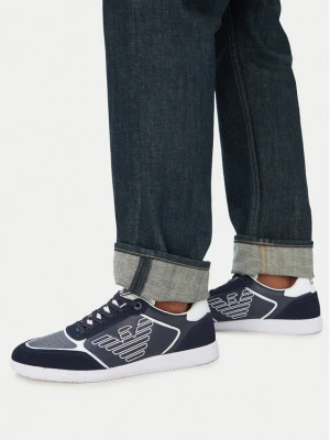 Sneakersy EA7 Emporio Armani 7X000405 AF19826 MZ069 Granatowy