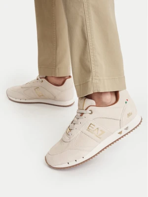 Sneakersy EA7 Emporio Armani 7X000648 AF17465 MZ567 Beżowy