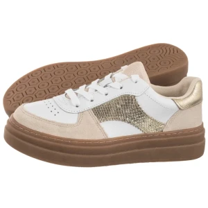 Sneakersy Edib Marfim/Bco/Dourado/Marfim (NP61-a) Nepeke