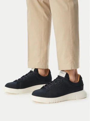 Sneakersy Emporio Armani EM003663 AF19998 U8139 Granatowy
