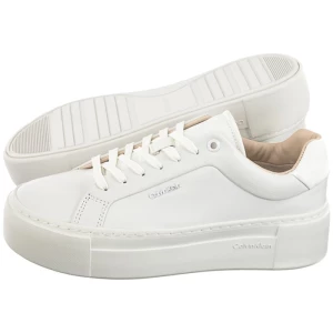 Sneakersy Ff Cupsole LAce Up W/Ml Lth Triple White HW0HW02118 0K4 (CK510-a) Calvin Klein