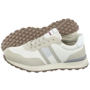 Sneakersy Flag Low Cut Lace-Up Sneaker Beige/White T3X9-32886-1587 A218 (TH766-a) Tommy Hilfiger