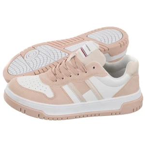 Sneakersy Flag Low Cut Lace-Up Sneaker Pink/White T3A9-32719-1467 X054 (TH670-a) Tommy Hilfiger