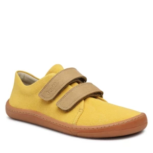 Sneakersy Froddo Barefoot Vegan Velcro G3130229-6 Żółty