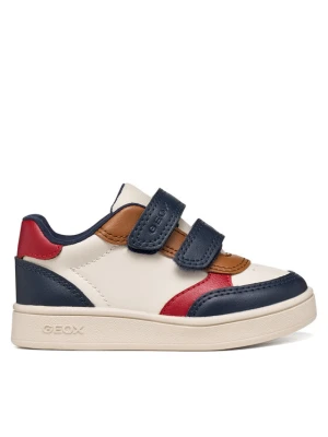 Sneakersy Geox B Eclyper Boy B555LA 000BC C1M4B Kremowy