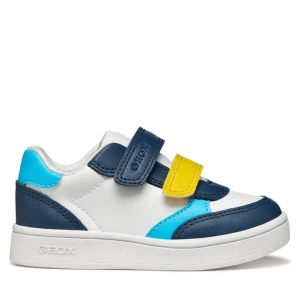 Sneakersy Geox B Eclyper Boy B555LA 000BC CB41Z Biały