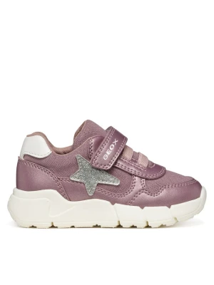 Sneakersy Geox B Flexyper Mini Girl B566NB 0AJAS C8217 M Srebrny ciemny