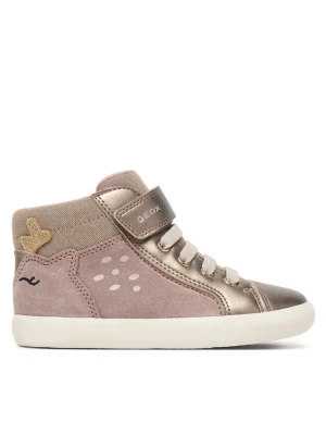 Sneakersy Geox B Gisli Girl B661MA 022NF C5005 S Beżowy ciemny