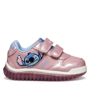 Sneakersy Geox B Lightyloo B5661B 000NF C8207 Różowy