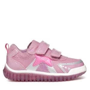 Sneakersy Geox B Lightyloo Girl B4661A 00254 C8381 Różowy