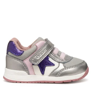 Sneakersy Geox B Rishon B560LA 0AJAS C1AG8 Srebrny