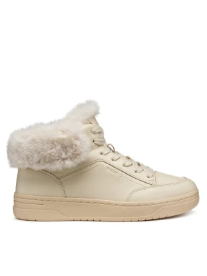 Sneakersy Geox D Sedral Court D564QC 00085 C1122 Écru Kremowy