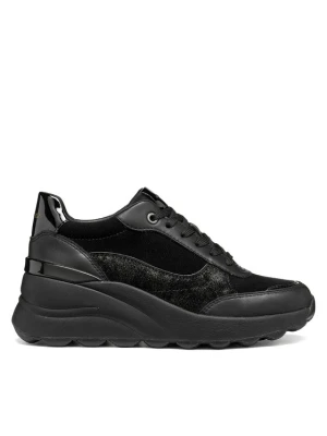 Sneakersy Geox D Spherica Ec13 D65WAB 2285 C9999 Czarny