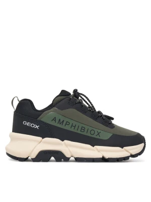 Sneakersy Geox J Flexyper Plus Boy B Abx J46LCC 0FU50 C0498 M Zielony ciemny