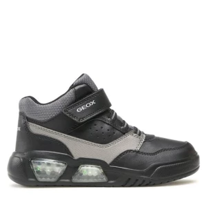 Sneakersy Geox J Illuminus Boy J36GVB 05411 C0005 S Black/Dk Grey