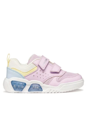 Sneakersy Geox J Illuminus Girl J55HPA 014BU C8RM4 D Różowy