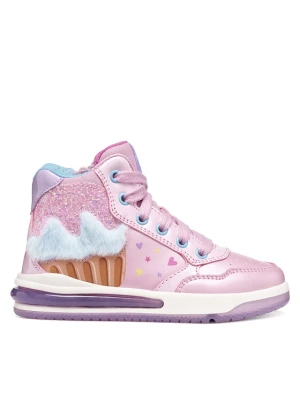 Sneakersy Geox J Sketlite Girl J66NWB 0NFKN C8207 D Różowy jasny