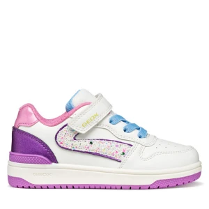 Sneakersy Geox J Washiba Girl J55HXA 054AJ C1Z8H D Biały