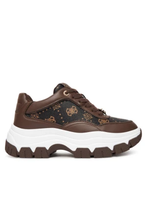 Sneakersy Guess FLFBRT PEL12 Brązowy