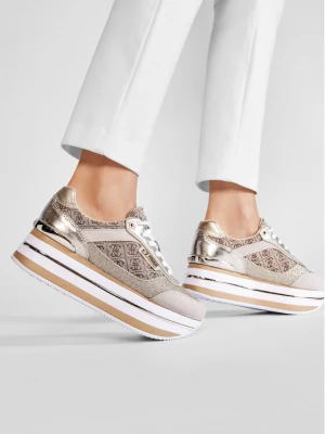 Sneakersy Guess Hansin2 FL5HNS FAL12 Złoty