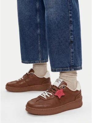 Sneakersy Guess Jeans EO-GSJ120 Brązowy jasny