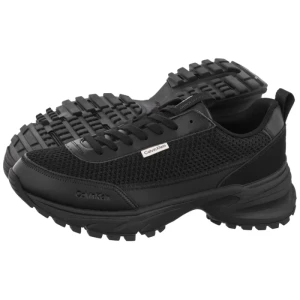 Sneakersy Hike Runner Laceup Mesh Triple Black HM0HM02240 0GJ (CK741-a) Calvin Klein