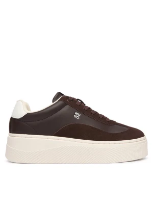 Sneakersy HUGO Lyzzplt 50573912 Brązowy ciemny