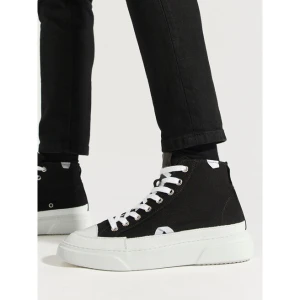 Sneakersy Inuikii Canvas Lex High 50103-991 Czarny