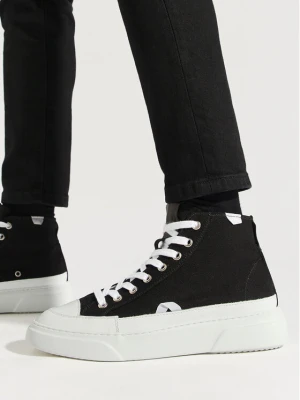 Sneakersy Inuikii Canvas Lex High 50103-991 Czarny