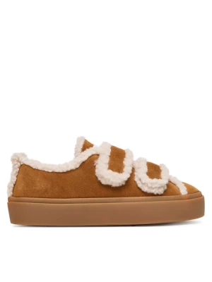 Sneakersy Inuikii Shearling Low Velcro 1001.001.0231 Brązowy