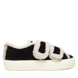 Sneakersy Inuikii Shearling Low Velcro 1001.001.0231 Czarny