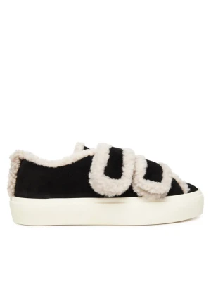 Sneakersy Inuikii Shearling Low Velcro 1001.001.0231 Czarny