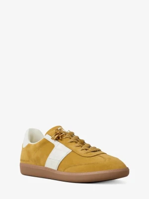 Sneakersy Jovie z zamszu z fakturą łuski krokodyla i zamszu Michael Kors CHARTREUSE (Zielony)