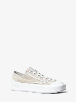 Sneakersy Jude z mieszanki bawełny Michael Kors SREBRNY (Srebrny)