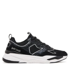 Sneakersy Just Cavalli Fondo Nevada Dis 2 79QA3SD1 ZSD37 Czarny