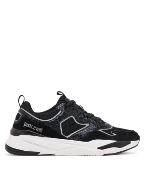 Sneakersy Just Cavalli Fondo Nevada Dis 2 79QA3SD1 ZSD37 Czarny