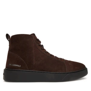 Sneakersy KARL LAGERFELD Flint II KL53353L Brązowy