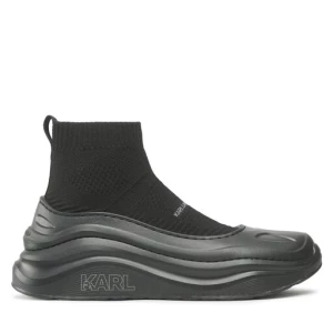 Sneakersy KARL LAGERFELD KL52730 Black Wool Mono