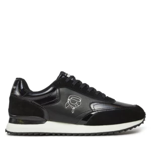 Sneakersy KARL LAGERFELD KL52931N Black Lthr/Textile 400