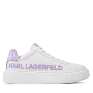 Sneakersy KARL LAGERFELD KL62210 White Lthr w/Lilac