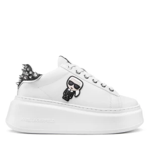 Sneakersy KARL LAGERFELD KL63529 White Lthr w/Black