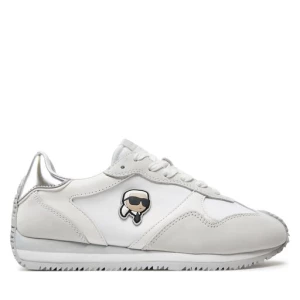 Sneakersy KARL LAGERFELD KL63930N White Lthr/Textile w/Silver 41S