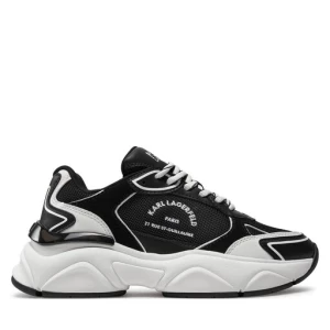 Sneakersy KARL LAGERFELD KL65638 Black Lthr/Textile 400