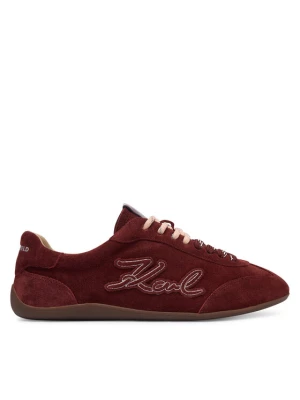 Sneakersy KARL LAGERFELD KL66122 Bordowy