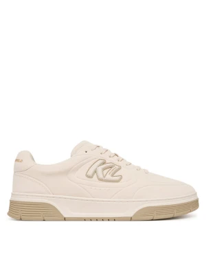 Sneakersy KARL LAGERFELD Kourtney KL53016 Écru Kremowy