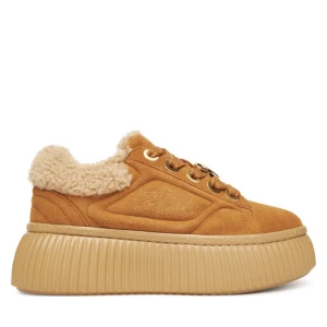 Sneakersy KARL LAGERFELD Kreeper Lo KL42312 Brązowy