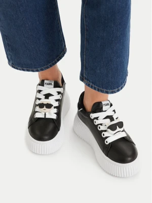 Sneakersy KARL LAGERFELD Kreeper Lo KL42336T Czarny