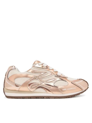 Sneakersy KARL LAGERFELD Velocette KL63925 Różowe złoto