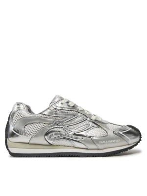 Sneakersy KARL LAGERFELD Velocette KL63925 Srebrny